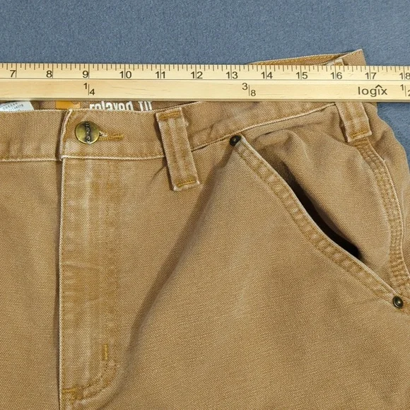 Carhartt Pants Men's 35x30 Brown Double Knee Relaxed Fit Duck Canvas 10098-211 - Picture 6 of 12